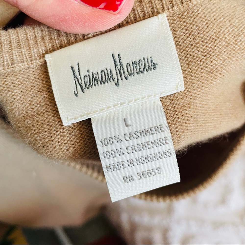Cashmere Classic Tan Women's Sweater - Picture 7 of 16